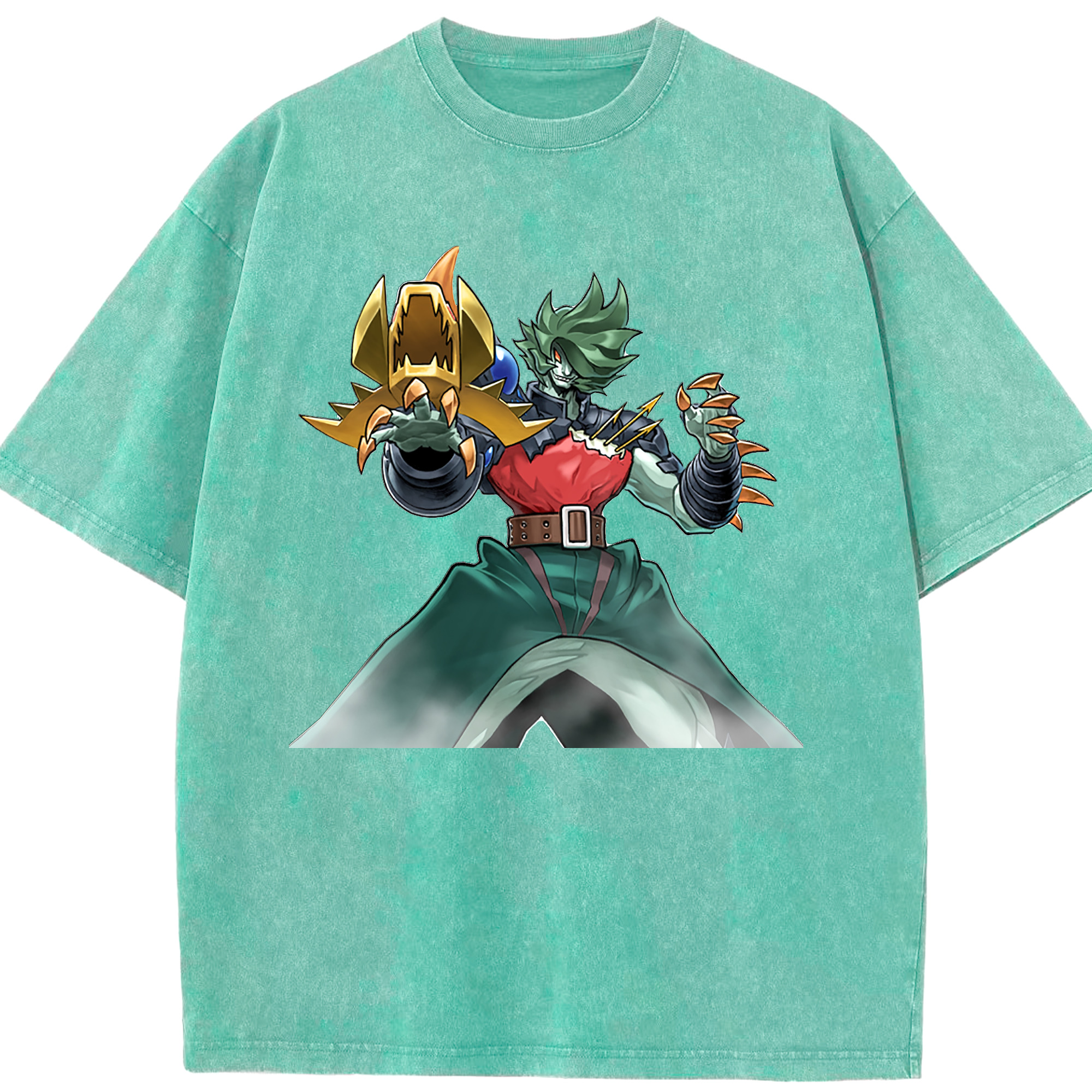 （画像用） 遊☆戯☆王 Yu-Gi-Oh! 綿100% ヴィンテージ風 半袖Tシャツ（フロントプリント）
